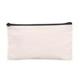 thumbnail image 1 of Pompotops Blank Canvas Zipper Pouch For DIY CraftCanvas Makeup Bags With Colored Zipper In Canvas Cosmetic Bag Multi-Purpose Travel Bags Pen Pencil Case Clearance, 1 of 3