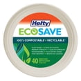 thumbnail image 1 of Hefty EcoSave® Dessert Paper Plates Compostable Disposable Plates, 1 of 9