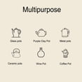 thumbnail image 3 of Electric Countertop Single , Stainless Steel Silver Tea Kettle Pot Coffee Making Semi Automatic Coffee Machine Hot Water Kettle Teapot Boiler Heater Hot Tea Kettle Adjustment, 3 of 8
