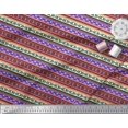 thumbnail image 3 of Soimoi Modal Satin Fabric Aztec Geometric Fabric Prints By Yard 42 Inch Wide, 3 of 3