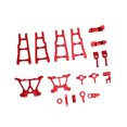 thumbnail image 4 of RC Front Steering Assembly, High Strength RC Car Upgrade Parts Kit Aluminum Alloy  For Maintenance Red, 4 of 8