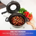 thumbnail image 4 of Total Chef Czech Cooker Electric Oven One-Pot Multicooker, Versatile Cooking for Stews, Soups & Roasts, 4 of 9