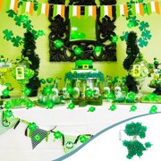 Cagogo St. Patrick's Day Lights, Green Shamrocks LED String Lights 10 Ft 30 Leds USB Powered, Fairy Lights for Indoor Outdoor Party Decor, Plastic Copper Wire Decorative Lighting