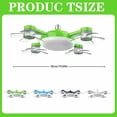 thumbnail image 2 of Drone Fan Light 4 Fan With Lights New Plug In Ceiling Fan 20" Ceiling Remote 60W 3 Color Dimmable LED 4 Styles For Living Room, 2 of 8