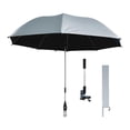 thumbnail image 2 of DOLITY Parasol de Plage 42 Pouces avec Pince Parasol Universel Polyvalent Argenté, 2 of 9