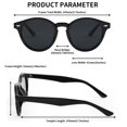 thumbnail image 4 of FEISEDY Lunettes de Soleil Rétro Rondes Polarisées pour Femmes Hommes Monture Circulaire Verres UV400 B2311, 4 of 5