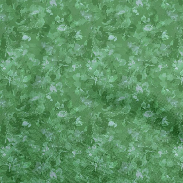 oneOone Cotton Poplin Green Fabric Abstract Floral Sewing Craft Projects Fabric Prints By Yard 56 Inch Wide