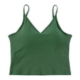 thumbnail image 4 of Women's Tanks & Product Title Shelf Bra Camisoles Adjustable Spaghetti Strap Tank Tops Basic Layer, 4 of 7