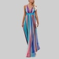 thumbnail image 1 of TIMIFIS Robe d'Été Décontractée Ample pour Femme Longue Robe Sans Manches Fendue Robes Maxi Robes d'Invitée de Mariage Robe d'Été à Fleurs Robes de Plage Décontractées Robe T-Shirt Décontractée Été, 1 of 6