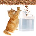 thumbnail image 4 of Milaget Airtight Pet Food Storage Container Bin For Pet Cat Dog Food Box beige small, 4 of 7