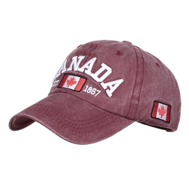 Fgnfyis Fashion Women Men Breathable Beach Adjustable Baseball Cap Hop Hat Sun Hat Canada Hats for Men Wine