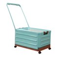 thumbnail image 4 of jifeng Storage Bin with Wheels and Handle Rolling Crate Foldable Closet Organizer with Blue, 4 of 9