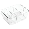 thumbnail image 1 of MAINSTAYS Divided Clear Cosmetic Organizer Tote, 1 of 4