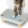 thumbnail image 1 of Litter Box Step, Litter Box Ramp/Catcher with Wooden Base, Anti-Tracking & Easy to Clean, Ideal for Small Elderly Cats, 1 of 7