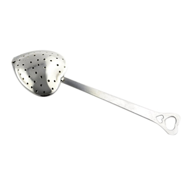 XIPYYKM 1 Pcs Tea Infuser Spoon Tea Spoon for Loose Teas Heart Shaped Teas Steeper Stainless Steel Fine Mesh Strainer
