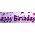 thumbnail image 4 of Colorful Butterfly Themed Happy Birthday Backdrop Banner Party Decorations Photography Props Birthday Party Supplies Decor Background, 4 of 4