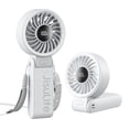 thumbnail image 1 of JISULIFE Ventilateur Portable Polyvalent avec Écran LED, Batterie Rechargeable USB 3600mAh, 5 Vitesses, Cordon Inclus, 1 of 9