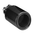 thumbnail image 4 of Carbon Fiber Style Car Modified Single Outlet Exhaust Pipe Muffler Tip Tail Throat 54-101mm, 4 of 9