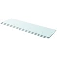 thumbnail image 1 of vidaXL Shelves 2 pcs Panel Glass Clear 110x30 cm, 1 of 2