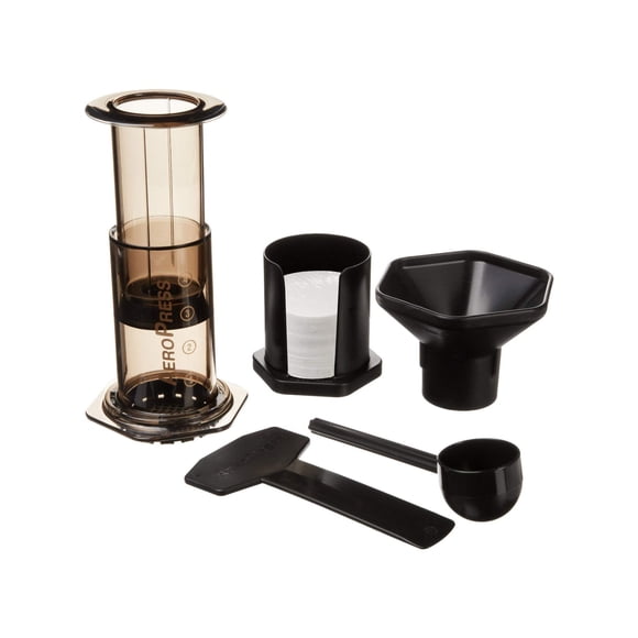 AeroPress Coffee and Espresso Maker - Quickly Makes Delicious Coffee without Bitterness - 1 to 3 Cups Per Pressing