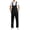 Black, variant on TOPTIE Men's Black Bib Overall Mid-weight Coverall Big and Tall with Tool Pockets, Workwear Apparel