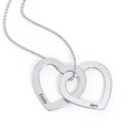 thumbnail image 3 of Pendentif Cœur Double Imbriqué Gravable, 3 of 6