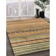 thumbnail image 2 of Ahgly Company Indoor Rectangle Abstract Saddle Brown Abstract Area Rugs, 8' x 10', 2 of 6