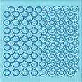 thumbnail image 1 of Ahgly Company Tapis d'Intérieur Lavable en Machine Carré Transitionnel Bleu Tron, 7 Pieds Carré, 1 of 7