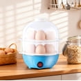 thumbnail image 1 of yulier Egg Cooker, 14 Eggs Capacity 2-Tier Rapid Egg Cooker for Medium, Hard Boiled, Poached Eggs - Electric Egg Cooker, Kitchen Small Appliance, 1 of 6