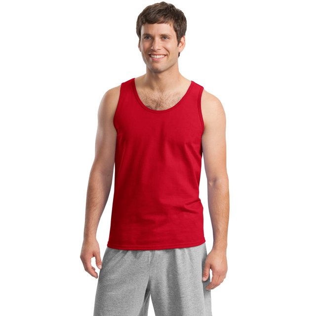 Gildan Men's 100 Percent Cotton U Neck Tank Top - 2200