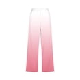 thumbnail image 5 of Styesk Women's Pants Fragrant Linen Gradient Printed Loose Women Fashionable Drawstring Pants Cropped Pants, 5 of 5