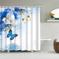 thumbnail image 2 of Agiferg Printed Shower Curtain Polyester Waterproof And Mildew-proof Bathroom Waterproof And Mildew-proof Partition Curtain 150X180CM, 2 of 3