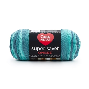 Red Heart® Fil Super Saver® Ombre™, Acrylique #4 Moyen, 10oz/283g, 482 Yards