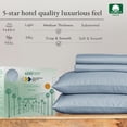 thumbnail image 3 of California Design Den - Luxury Sheets Bed 100% Cotton, 600 Thread Count, Deep Pocket, Snug Fit, Soft & Crisp Best Bedsheet Set with Sateen Weave, 3 of 5