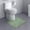 Green#8, variant on Microfiber Bathroom Floor Mat - U-Shaped Thickened Water Absorbing Non-Slip Door Mat - 50x40cm Soft Toilet Rug with Rubber Backing - Fast Drying Washable Bath Carpet (1 Piece)