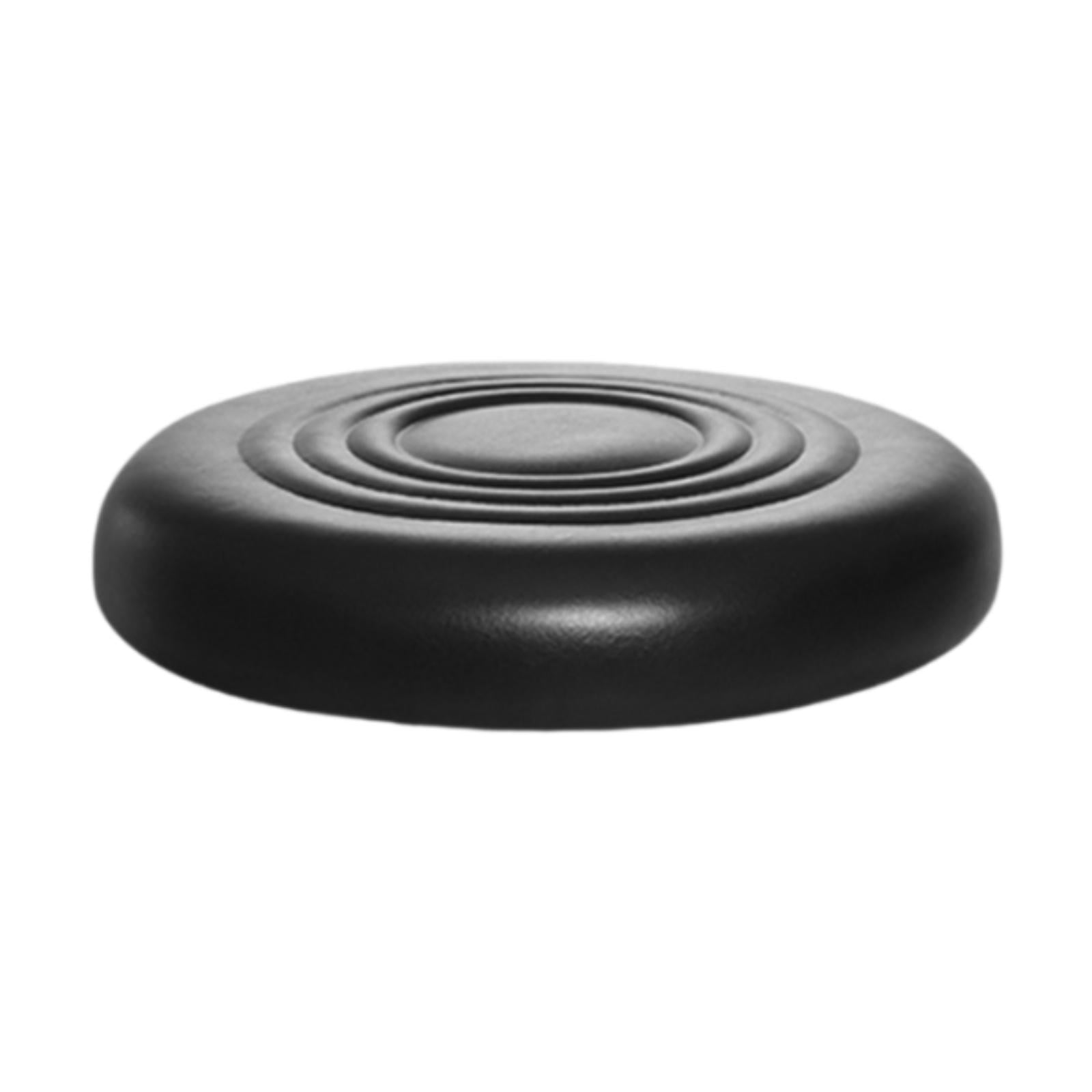 Luzkey Bar Stool Replacement Seat Top Barstool Accessories Easy Installation Round Barstool Seat Cushion PU Leather for Club Kitchen Black
