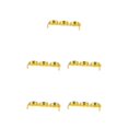 thumbnail image 3 of Transemion Candle Holder Candlestick Ghee Lamp Menorah Meditation for Study Restaurant Gold 16×5×3cm 5Set, 3 of 6