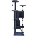 thumbnail image 1 of CoSoTower 63" Cat Tree, Multi-Level Cat Tower with Scratching Posts, Cat Condos, Bed, Platforms, Ramp, Toy Ball, Dark Blue, 1 of 7