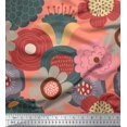 thumbnail image 1 of Soimoi polyester Crepe Fabric Flower Artistic Print Fabric by the Yard 52 Inch Wide, 1 of 3