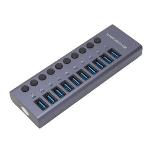 W Power Adapter,10 Port 60W USB USB Hub Port W Data Hub Eco-Friendly Materials