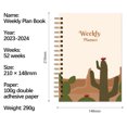 thumbnail image 3 of Vaidha Weekly Schedule Book Hard Case Notebook A5 Coil Book Elastic Notebook, 3 of 5