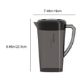 thumbnail image 3 of Roiihwy 2L Large Capacity Water Jug, Clear Water Pitcher with Filter and Spigot Water, Pitcher with Lid for Lemonade and Tea, Drink Dispensers for Parties, BBQ and Picnic, 3 of 9