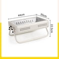 thumbnail image 3 of Gril au Charbon Pliable en Acier Inoxydable 430 Résistant à la Rouille avec Ventilation Efficace, Conception Portable à Main pour 3-5 Personnes, Usage Intérieur/extérieur, Assemblage et Nettoyage Faciles, Grille de Grillade 43x29 cm,, 3 of 6