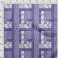 thumbnail image 4 of oneOone Cotton Cambric Violet Fabric Block Fabric For Sewing Printed Craft Fabric By The Yard 56 Inch Wide, 4 of 5