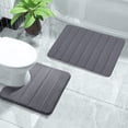 thumbnail image 4 of Sokhug Rugs Clearance Bathroom Rugs Sets 2 Foam Bath Mat for Toilet Soft Absorbent Bath Rugs Non-Slip Thick Machine Washable, 4 of 8