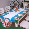 thumbnail image 1 of Christmas Tablecloth Plastic - Disposable Christmas Table Cloth for Christmas Party Table Decorations - Indoor Outdoor Home Kitchen Table Cover - Rectangle  43 x 72Inch, 1 of 7