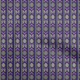 thumbnail image 1 of oneOone Velvet Violet Fabric Tribal Sewing Craft Projects Fabric Prints By Yard 58 Inch Wide, 1 of 5