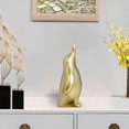 thumbnail image 3 of facefd Penguin Statue Resin Figurine Art Works Craft for Bookcase Home Decoration Aureate, 3 of 9