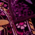 thumbnail image 3 of Couverture de Vison Coréen, Couverture Molletonnée Douce Chaude Imprimée de 2 Plis pour l'Automne, Hiver -King, Pivoine Violette -, 3 of 5