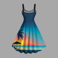 thumbnail image 4 of Robes d'Été pour Femmes 2025 Zeophrasy Femme Mode d'Été Décontractée Imprimée Sans Manches à Bretelles Robe Longueur Genou Liquidation à Moins de 5, 4 of 4
